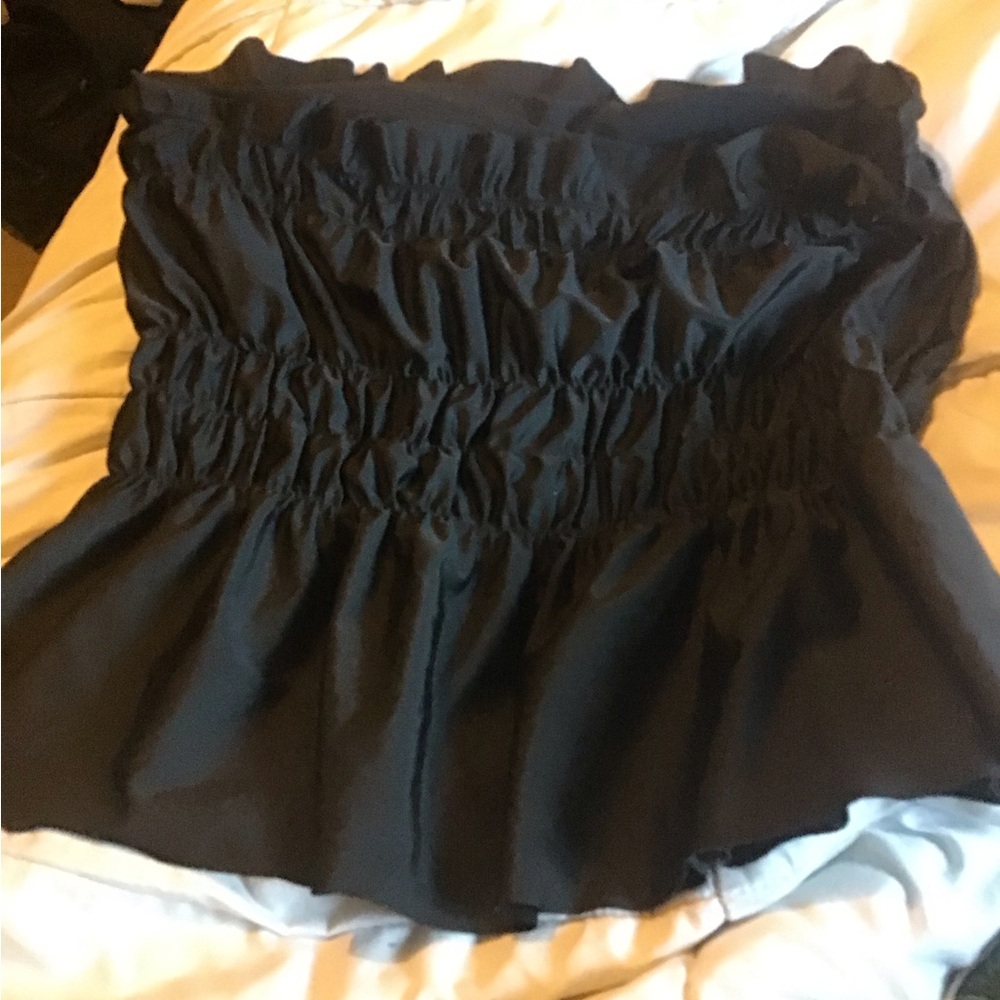 Shein 2XL plus size black strapless swimsuit top NEW - Picture 2 of 7